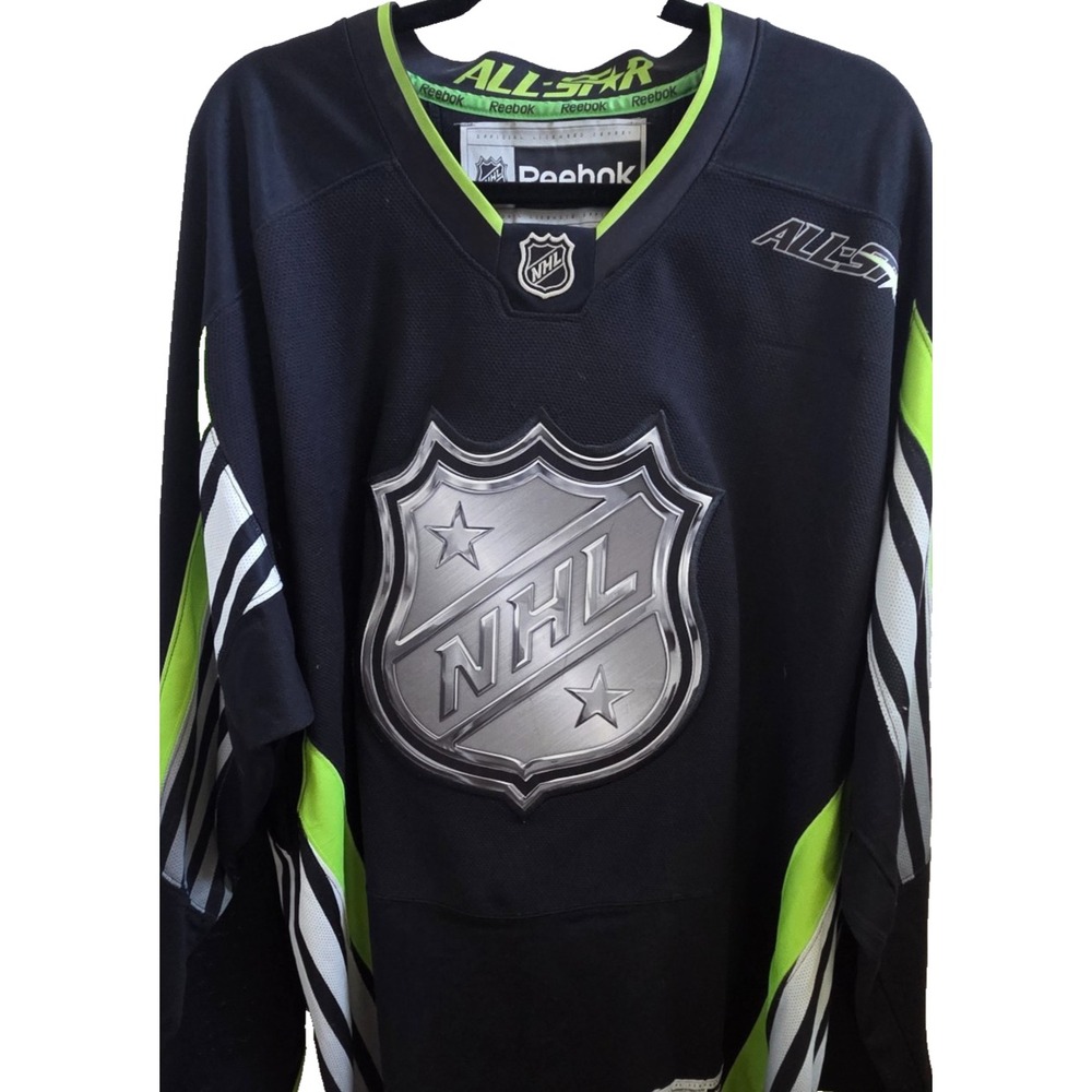 Reebok NHL 2015 All Star Hockey Jersey Mens XXL Black Neon Green Official